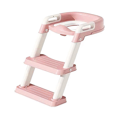 Lucky Baby Grow Up Potty Training Seat with Ladder - Pink