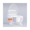 LUCKY BABY Mini Toilet Potty with Flash Sound PVC Seat - Grey