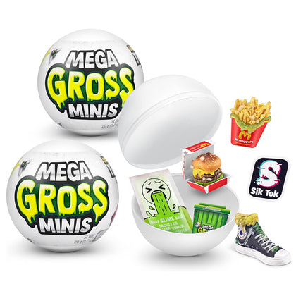 Zuru 5 Surprise Mega Gross Mini Series 1 - Assorted Mystery Surprise Capsule Collectible Toy