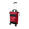 [ONLINE EXCLUSIVE 7.7 SALE] Pierre Cardin 20" Soft Shopping Trolley Bag with Detachable Trolley & Removable Wheels (M:60248987) - Black, Dark Blue, Dark Khaki, Red