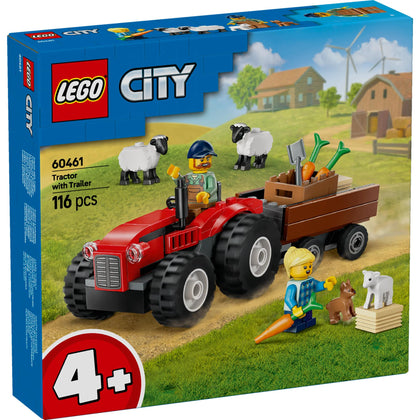 LEGO City: Red Farm Tractor with Trailer & Sheep (60461)