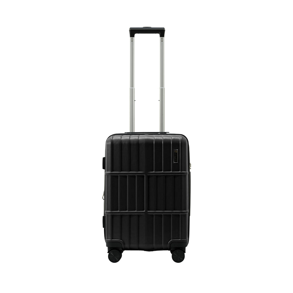 [ONLINE EXCLUSIVE] Pierre Cardin 20" ABS+PC 4 Double Wheels Expandable Trolley Case with TSA Lock and Anti-theft Zipper 373P - Black