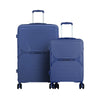 pierre cardin 20"+28" Polypropylene 4 Double Wheels Expandable Trolley Case - Dark Blue (60812320+28 22-Dark Blue)