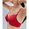 Pierre Cardin Paradiso Lace Demi Bra - Red