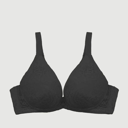 Pierre Cardin Paradiso (Plunge With Padding) Bra - Black