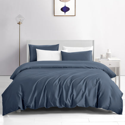 KINGSFORD Unity Bedset 2000TC 100% Cotton Sateen (Single/Super Single/Queen/King) - Blue