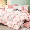 KINGSFORD Placid Bedset 1500TC 100% Cotton Sateen (Single/Super Single/Queen/King) - Pink Flowers