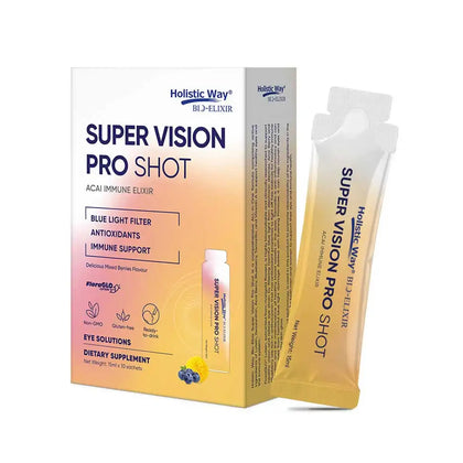 Holistic Way Super Vision Pro Shot Acai Immune Elixir 15ml x 10 Sachets