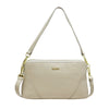 Sembonia Pebbled Leather Shoulder Bag - Off White
