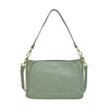 Sembonia Pebbled Leather Shoulder Bag - Green