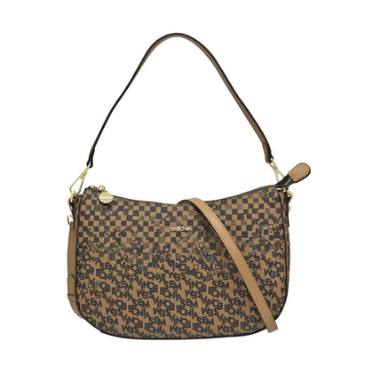 Sembonia Signature Monogram Shoulder Bag - Brown