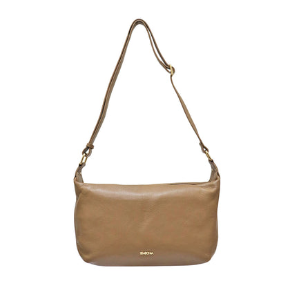Sembonia Leather Shoulder Bag - Brown