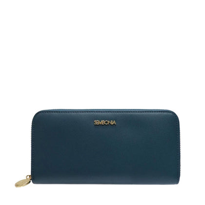 SEMBONIA Leather Wallet - Blue