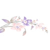 Kukeri Nesting Opal Glass Bowls (Set of 4 with Lids) - Orchid Symphony