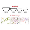 Kukeri Nesting Opal Glass Bowls (Set of 4 with Lids) - Orchid Symphony