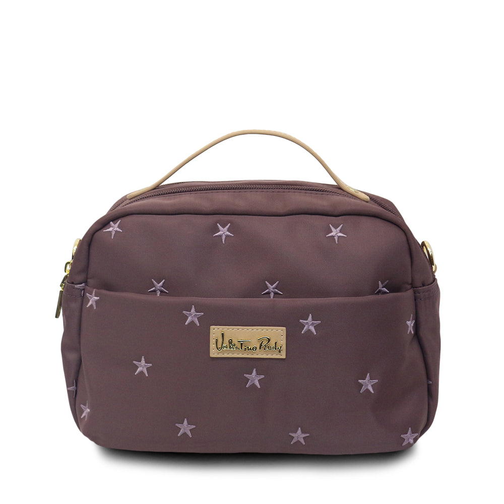 Valentino Rudy Lightweight Tote with Embroidered Motifs - Purple