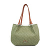 Valentino Rudy Leather Trimmed Signature Monogram Shopper - Grey