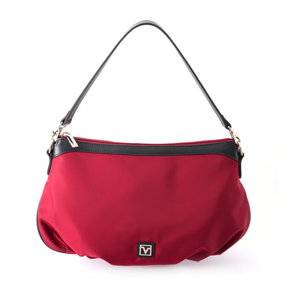 Valentino Rudy Leather Trimmed Nylon Shoulder Bag - Red
