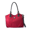 Valentino Rudy Leather Trimmed Nylon Shopper Bag - Red