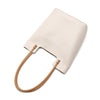 SARRER Leather Shopper Bag - Beige