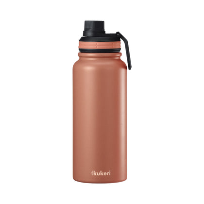Kukeri 800ml Vacuum Sport Bottle - Salmon