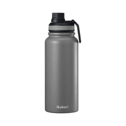 Kukeri 800ml Vacuum Sport Bottle - Slate Grey