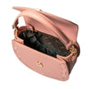 BONIA Leather Bag with Floral Embroidery - Pink