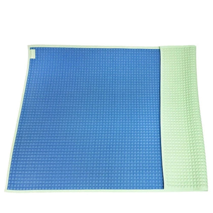 Lucky Baby Air-Filled Rubber Cot Sheet (Plain L) - Blue / Green