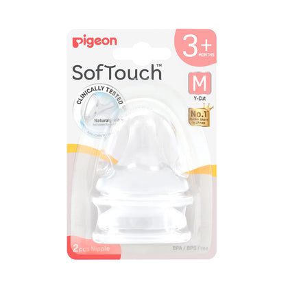 Pigeon Softouch Nipple 2-Pc M