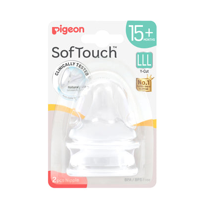 Pigeon Softouch Nipple 2-Pc LLL