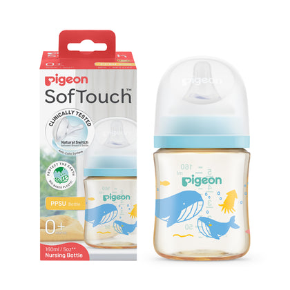 Pigeon Softouch Bpp Nursing Bottle PPSU 160ML Ocean