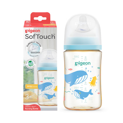 Pigeon Softouch Bpp Nursing Bottle PPSU 240ML Ocean Dive