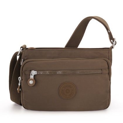 Laselle Lightweight Crossbody Bag - Coffee