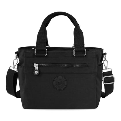 Laselle Lightweight Tote cum Crossbosy Bag - Black