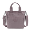 LASELLE Lightweight Nylon Shoulder Bag - Light Purple