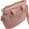 LASELLE Lightweight Nylon Shoulder Bag - Peach