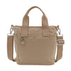 LASELLE Lightweight Nylon Shoulder Bag - Khaki