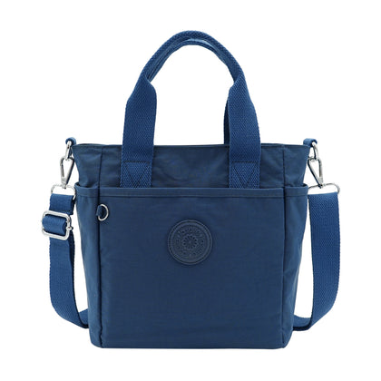 LASELLE Lightweight Nylon Shoulder Bag - Navy