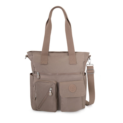 Laselle Lightweight Tote Bag cum Crossbody Bag - Sand