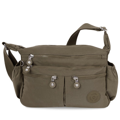 Laselle Lightweight Crossbody Bag - Army Green