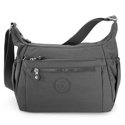 Laselle Lightweight Crossbody Bag - Dark Grey