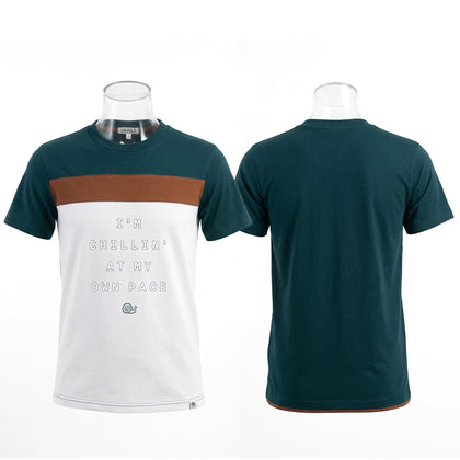 SNAILS Round Neck Tee - Green/White