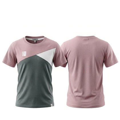 SNAILS Round Neck Tee - Pink/Grey