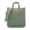 SARRER Leather Tote cum Crossbody Bag with Detachable Shoulder Strap - Green