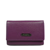 Santa Barbara Polo & Racquet Club Pebbled Leather Key Pouch - Purple