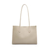 SARRER Leather Tote Bag - Beige