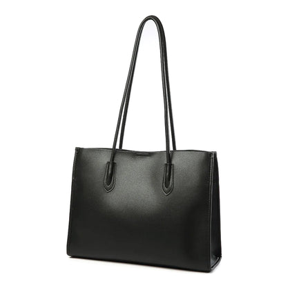 SARRER Leather Tote Bag - Black