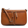 Santa Barbara Polo & Racquet Club Leather Crossbody Bag - Brown