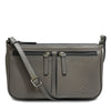 Santa Barbara Polo & Racquet Club Leather Crossbody Bag - Grey