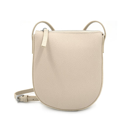 SARRER Leather Crossbody Bag - Beige